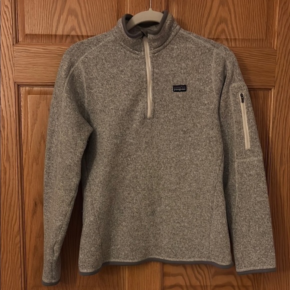 Patagonia Tops - Patagonia Gray Sweater Quarter zip pullover medium